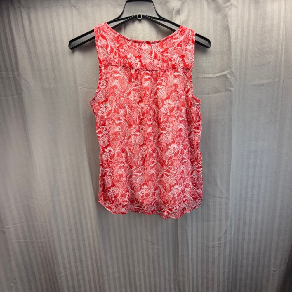 CJ Banks Womens XLFloral Shell Beaded Layered Tank Top Beaded‎ chiffon summer - Picture 2 of 4